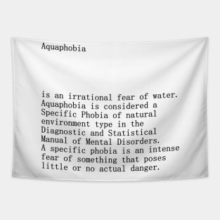 Aquaphobia definition title Tapestry