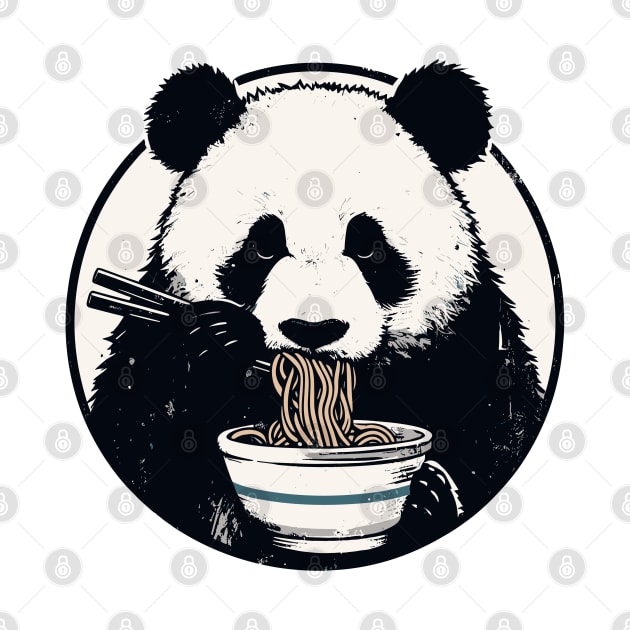 Ramen Panda by TomFrontierArt