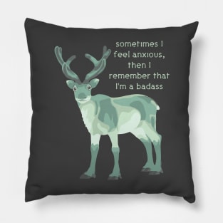 Anxious Caribou Pillow