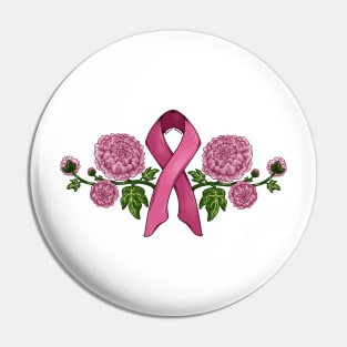 Breast Cancer Support - White Pin