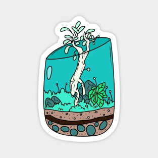 Terrarium 5 Color version Magnet