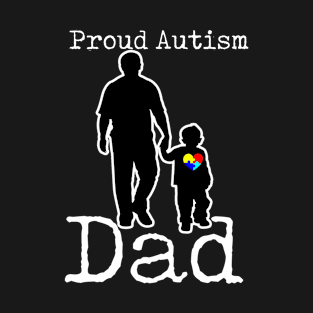 Proud Autism Dad And Son Puzzle Piece T-Shirt