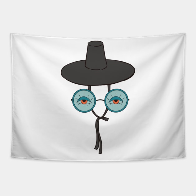 funny hat Tapestry by MMDL