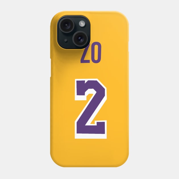 Lonzo Ball 'ZO' Nickname Jersey - Los Angeles Lakers Phone Case by xavierjfong
