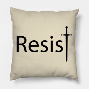 Resist resisting artwork Pillow