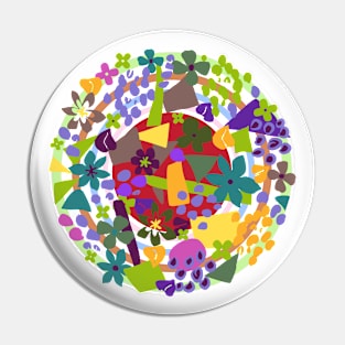 Flowers and shapes Pin