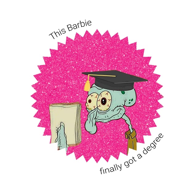 this Barbie finally got a degree | Barbie Movie Poster 2023 | College, uni funny stickers by maria-smile