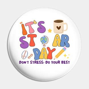 Motivational Test day Pin