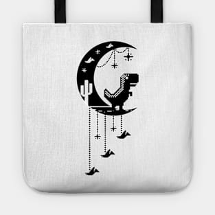 Chrome Dinosaur Moon Tote