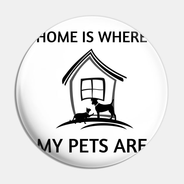 Home Is Where My Pets Are Pin by Korry