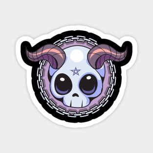 Pastel Goth Kawaii Skull Magnet