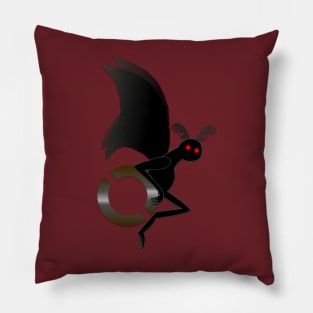 Rolling Mothman Pillow