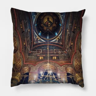 Curtea de Arges Interior architectural details Pillow