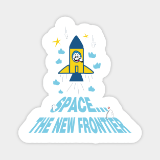 Space - the New Frontier Magnet