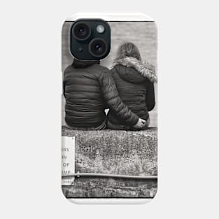 Taking in the view - Seahouses harbour, Northumberland Phone Case