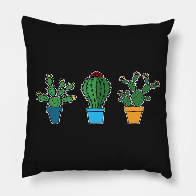 Cacti #5 Pillow by RockettGraph1cs