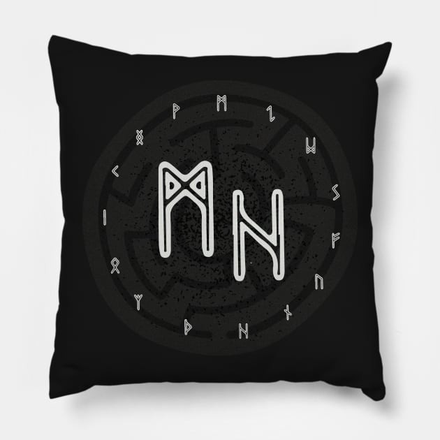 Manacled Rune Badge - Dramione Pillow by liluglyco