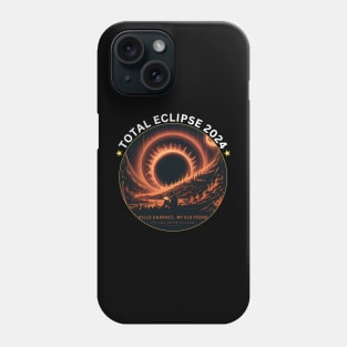 TOTAL ECLIPSE READING BOOKS BY THE RIVER 2024 Phone Case