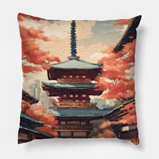 japan tokyo vintage travel tourism 8 Pillow