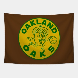 Defunct Oakland Oaks ABA Basketball Tapestry