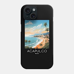 A Vintage Travel Illustration of Acapulco - Mexico Phone Case