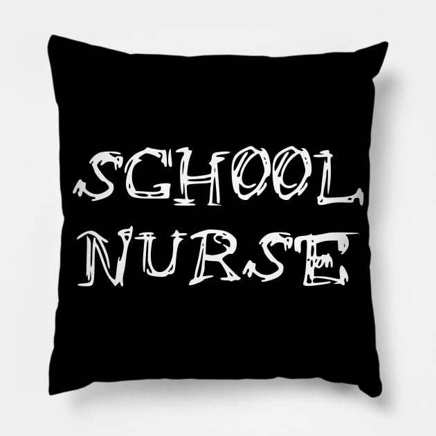 Funny school nurse Pillow by Dog and cat lover
