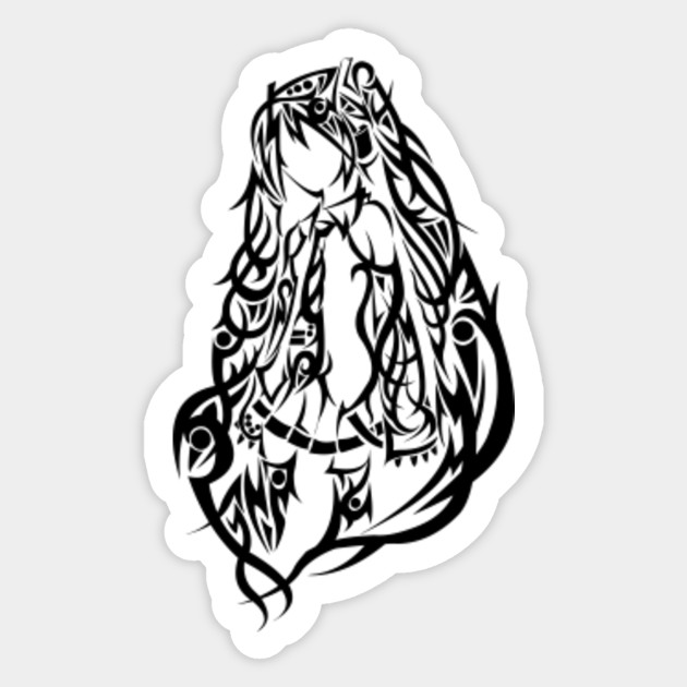 Tribal Miku Hatsune Miku Sticker Teepublic