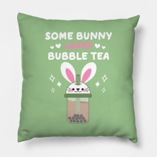 Bubble Tea Lover Kawaii Bunny Pillow