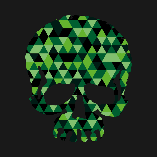 Triangle Camouflage Skull by MendelSign