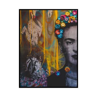 Colorful Frida Kahlo Graffiti T-Shirt