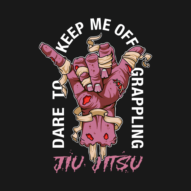 Dare to keep me off jiu-jitsu vintage pink by Slowcat13