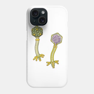 Lambda Bacteriophage Illustration Phone Case