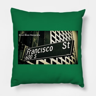 Francisco Street, Los Angeles, California by Mistah Wilson Pillow