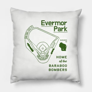 Evermor Park - Home of the Baraboo Bombers! (dark) Pillow