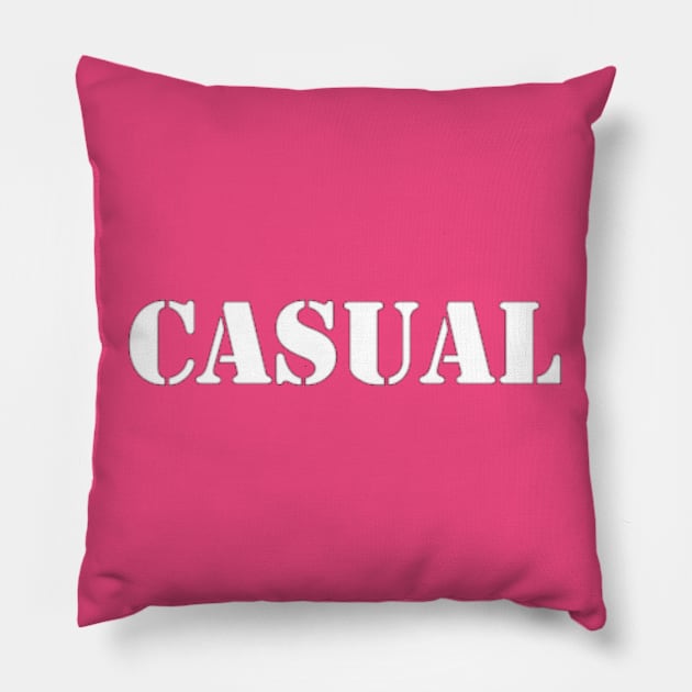 A Casual Word Ramble Pillow by coralwire