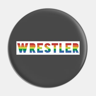 Wrestling Gay Pride LGBTQIA Wrestler Pin