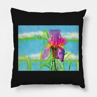 Purple Iris Pillow