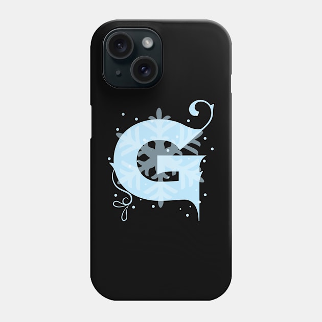 Winter Letter G Phone Case by emma17