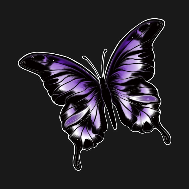 Beautiful fucky purple butterfly by stickypixie