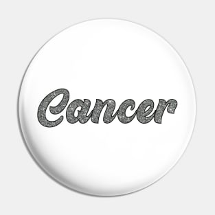 Cancer Glitter Pin