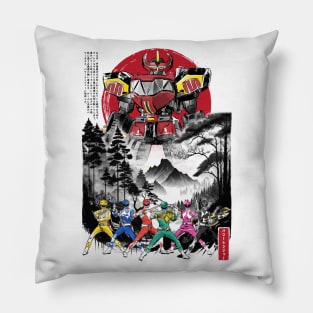 Rangers in Japan sumi-e Pillow