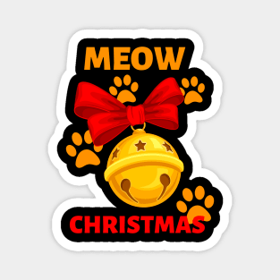 Meow Christmas Magnet