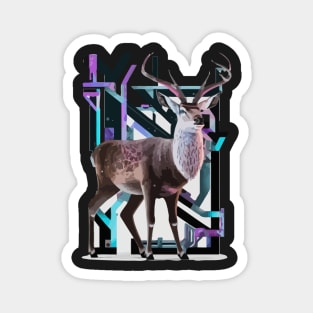 Deer Geometric russian Magnet