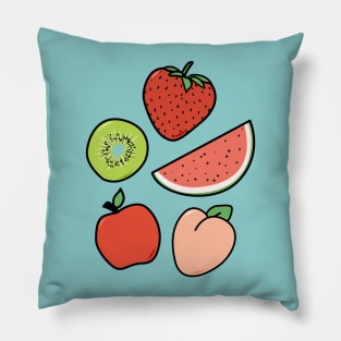 fruity pins Pillow