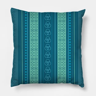 Shades Of Green Pattern Design Pillow