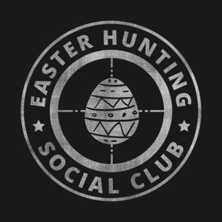 Easter Hunting Social Club T-Shirt - Funny Logo T-Shirt