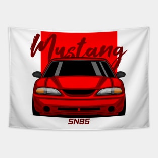 Front Red MK4 Stang Muscle Tapestry