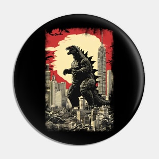 Giant Monster in the City Pin