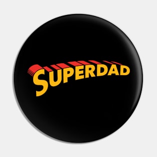 Superdad Super Hero Dad Father's Day Pin