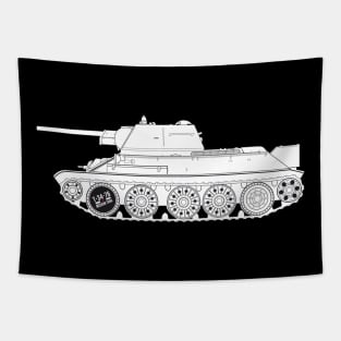 Soviet T-34-76 tank of the 1943 model Tapestry